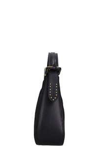Borsa Monogram Shoulder in pelle e tessuto 