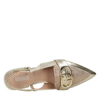 Ballerine slingback modello VIOLA in ecopelle e pelle 