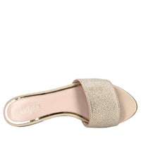 Mules Cassis in raso e strass 