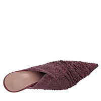 Mules in tulle e strass 