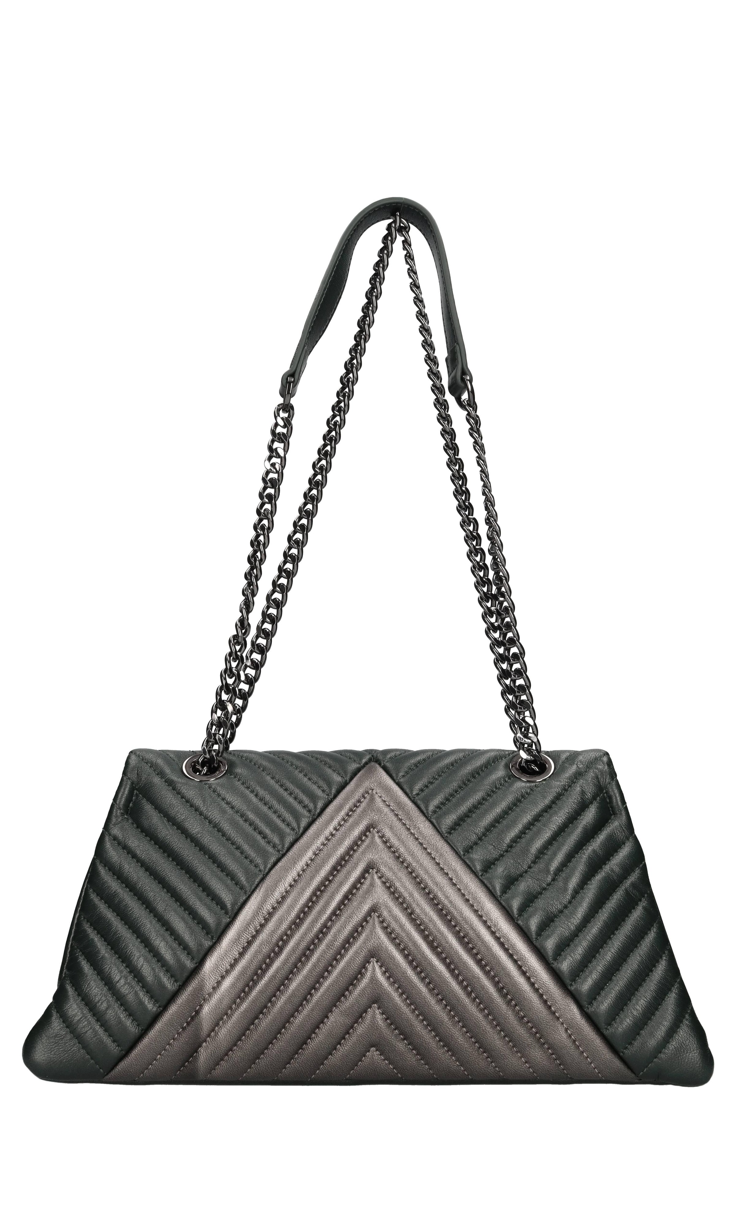 Borsa Alexis Met. in pelle 