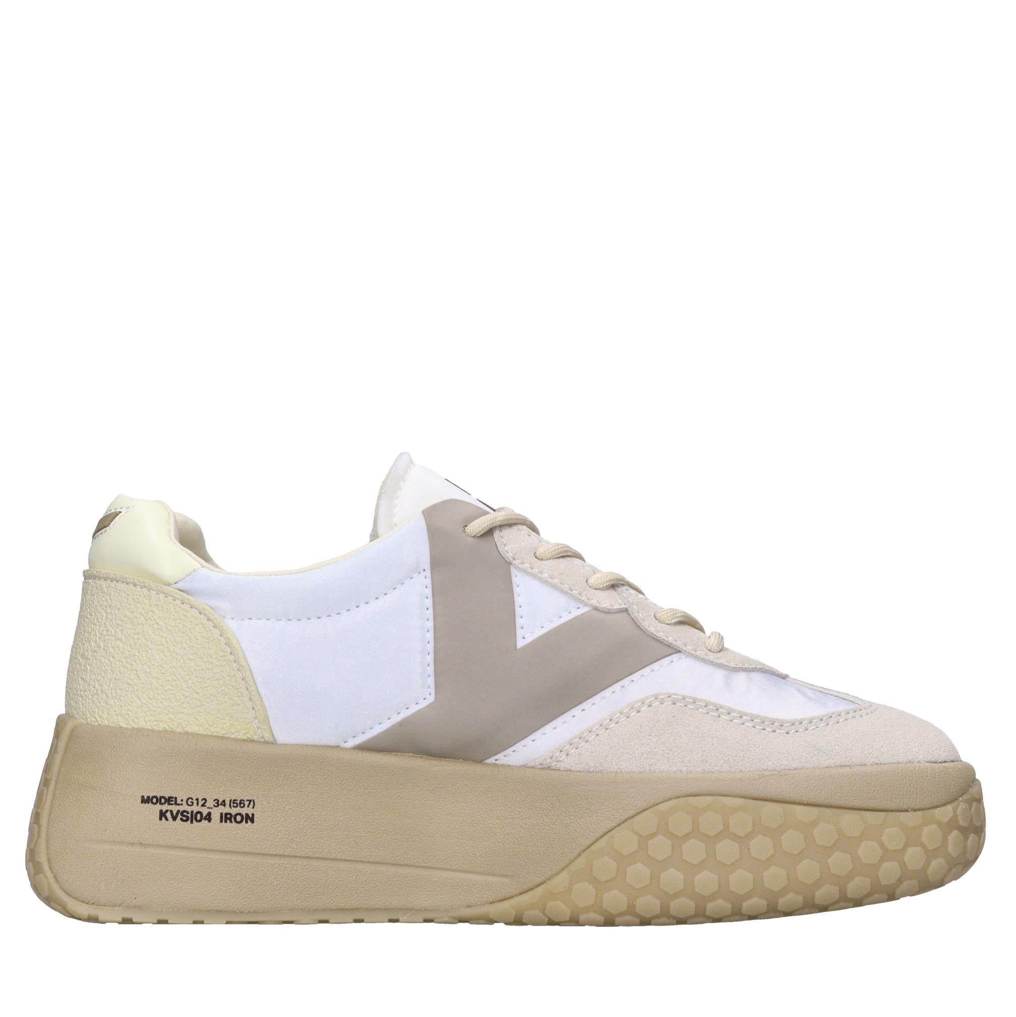 Sneakers in camoscio, tessuto e gomma 