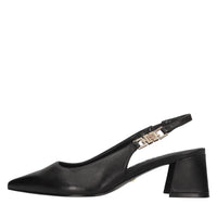 Décolleté slingback in pelle 
