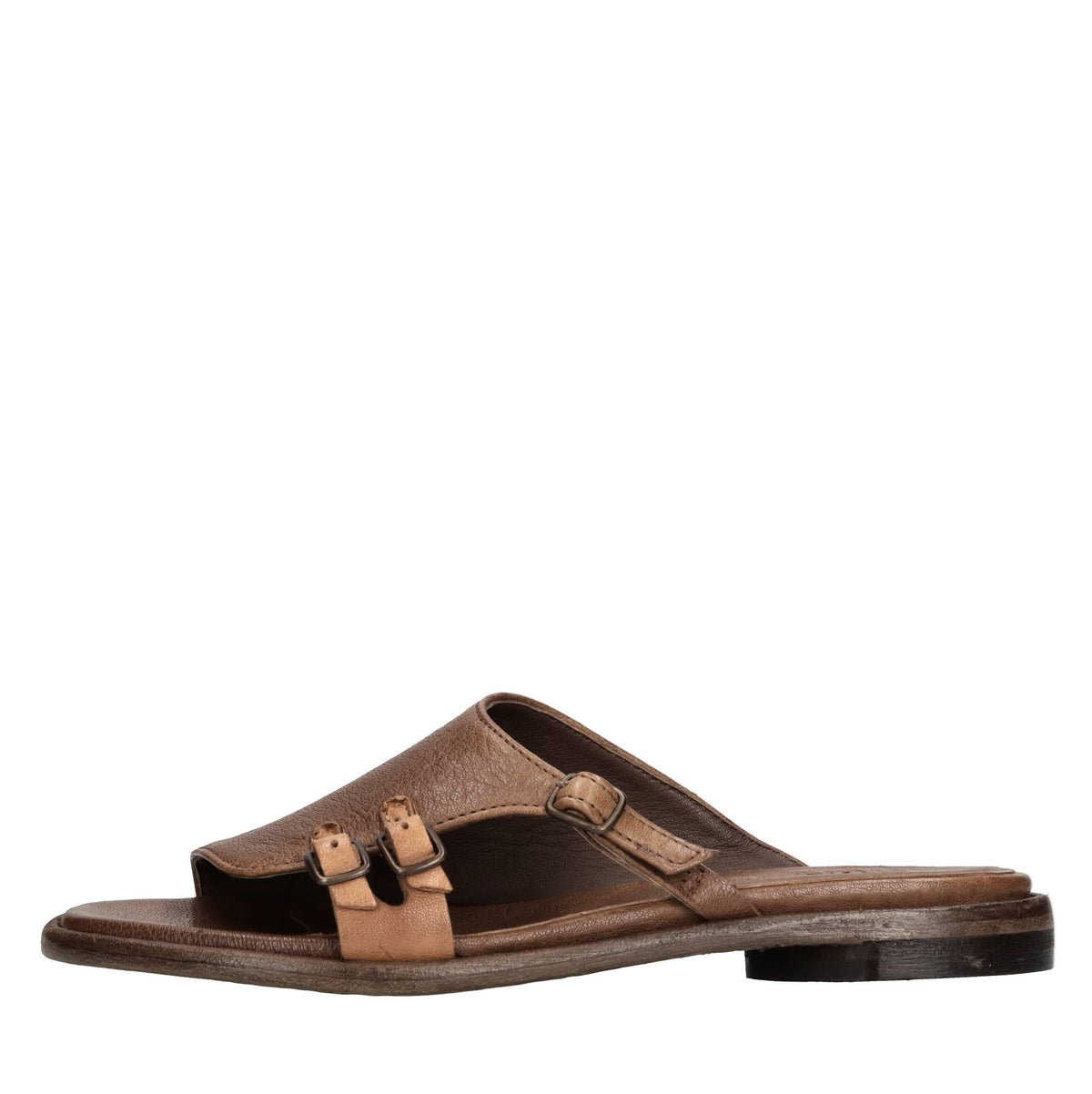 Mules flat in pelle 