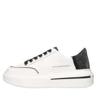 Sneakers in pelle,ecopelle e strass 