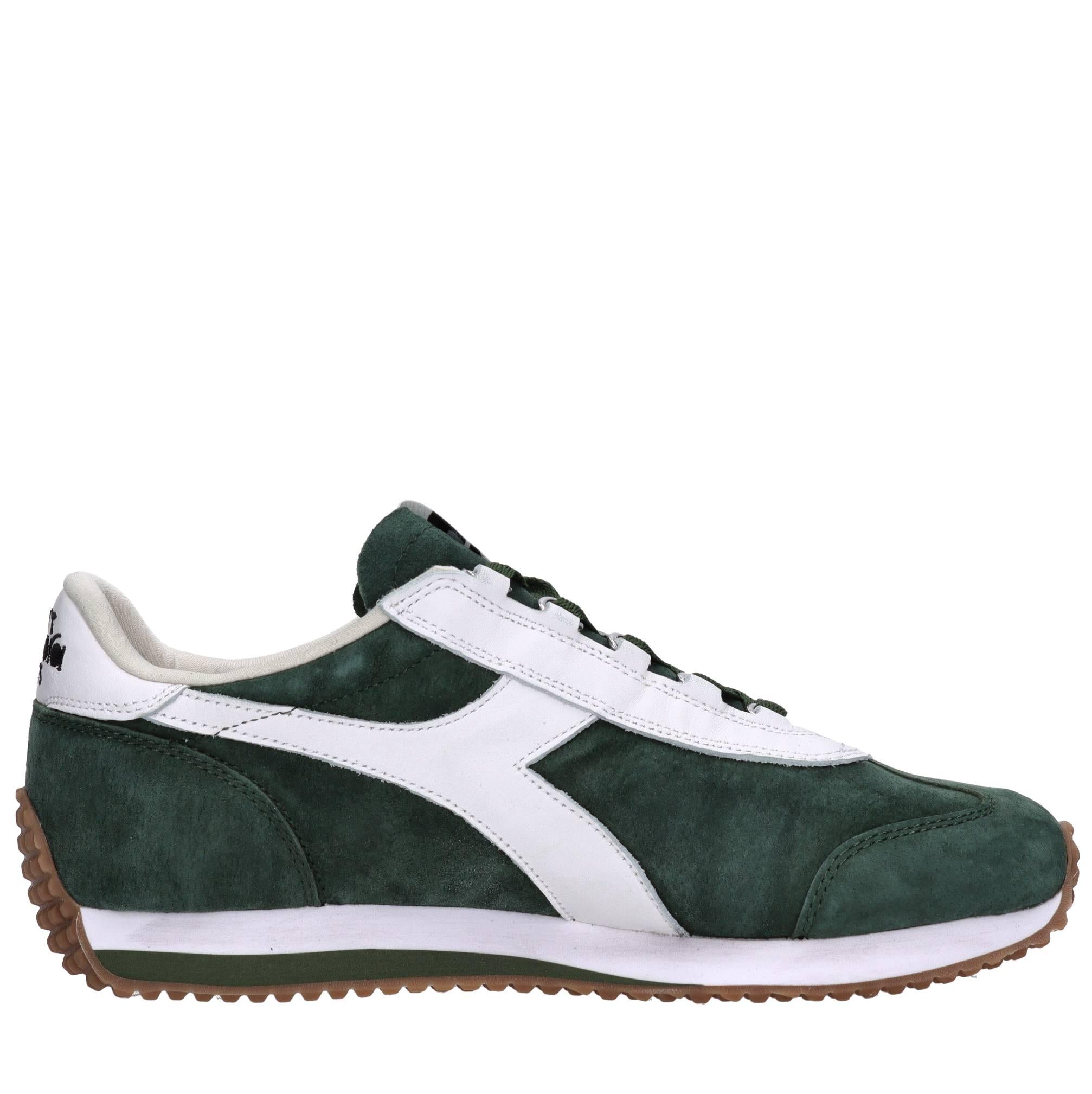 Sneakers modello HERITAGE in tessuto e pelle scamosciata 