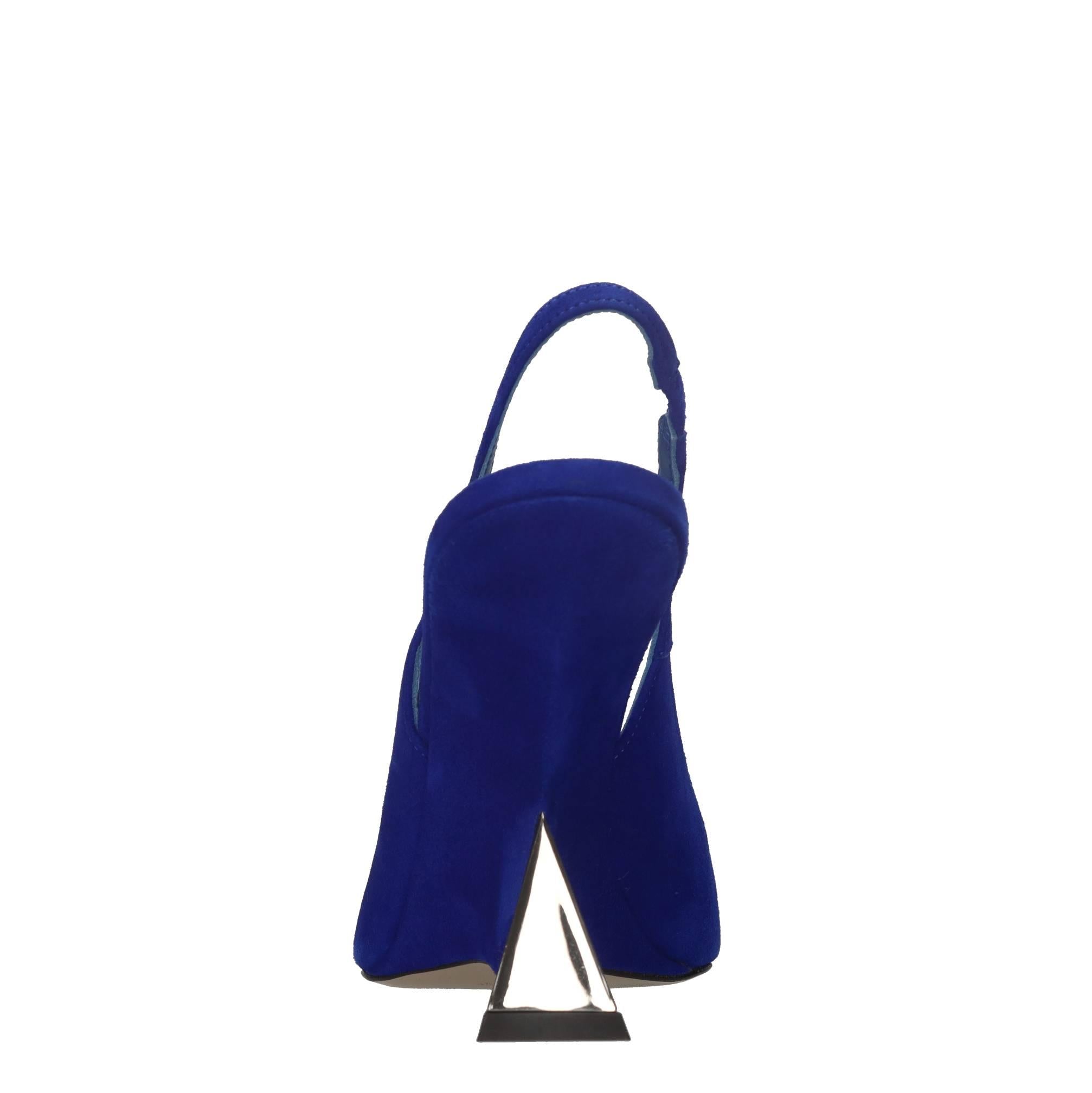 Décolleté slingback Cheope in camoscio 