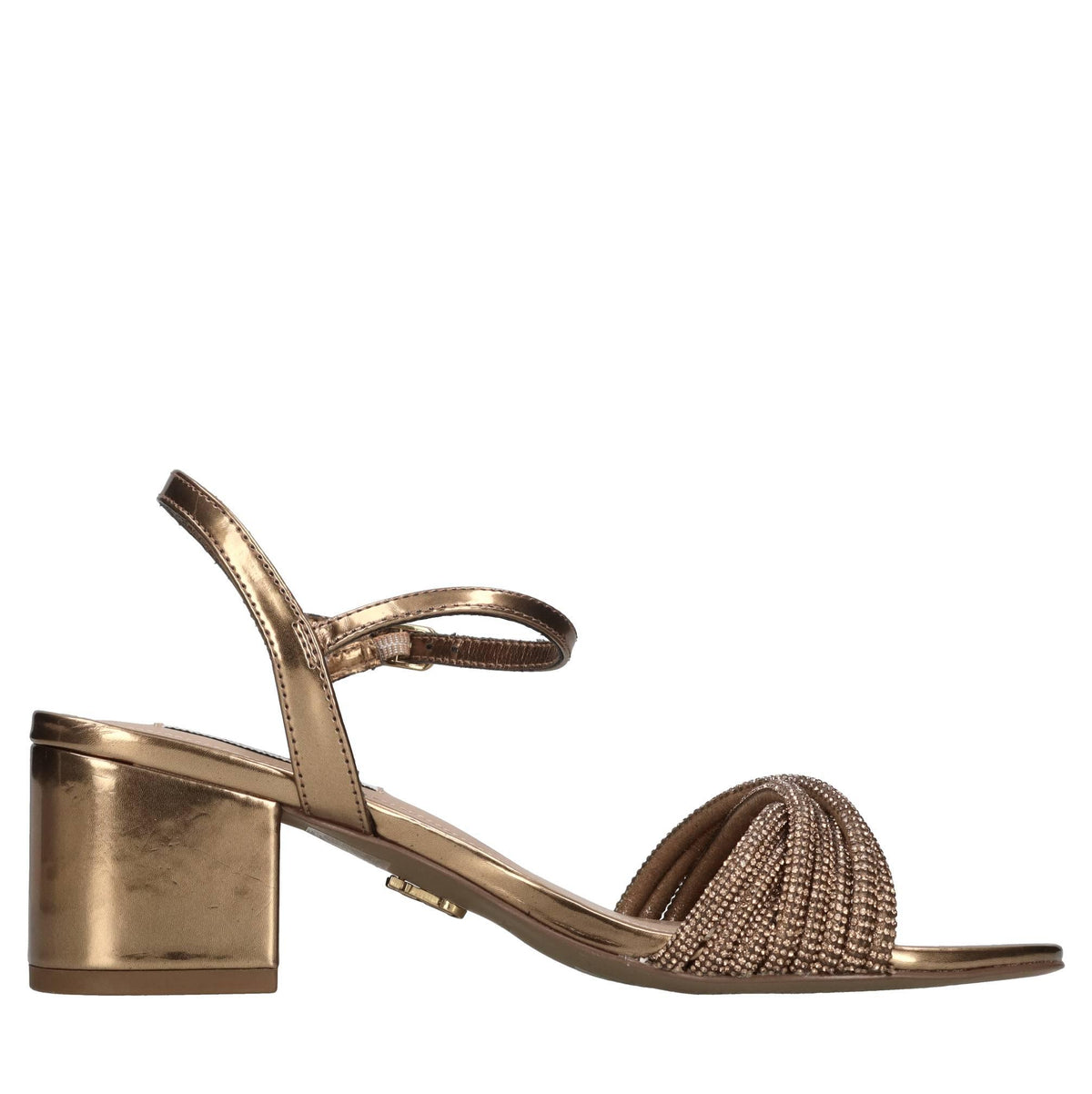 Sandali in ecopelle e strass 