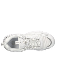 Sneakers in ecopelle e tessuto 