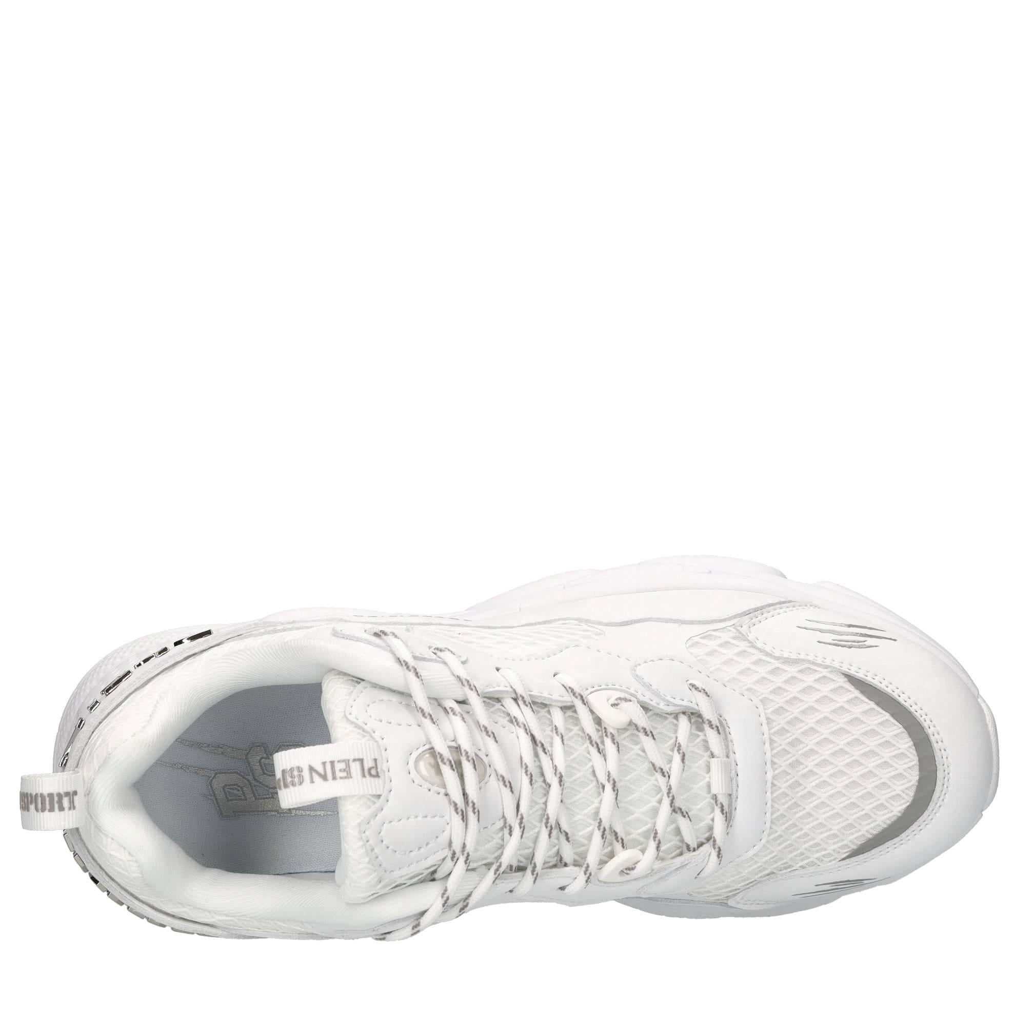 Sneakers in ecopelle e tessuto 