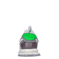 Sneakers in pelle e tessuto 