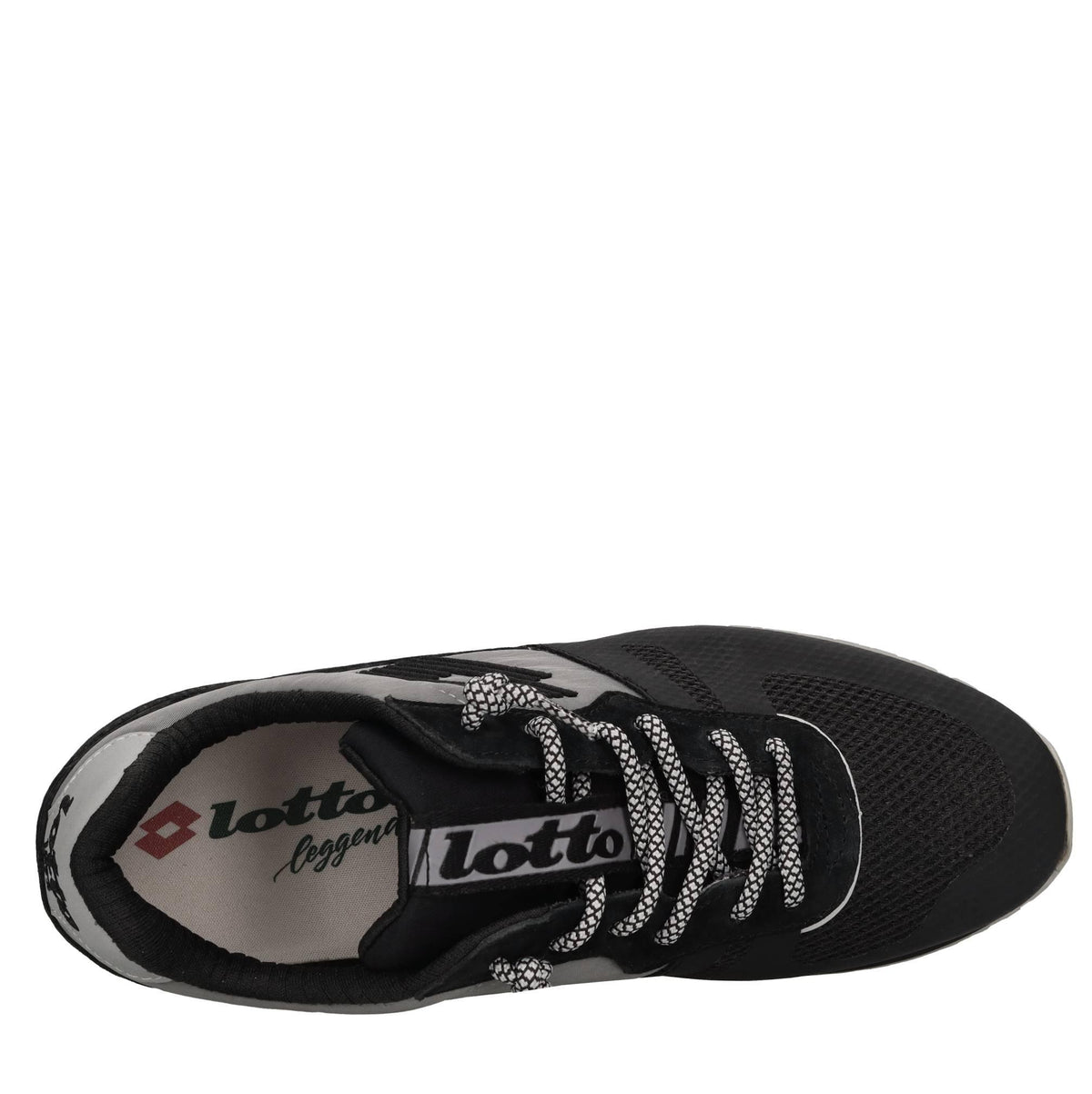 Sneakers in camoscio e tessuto 