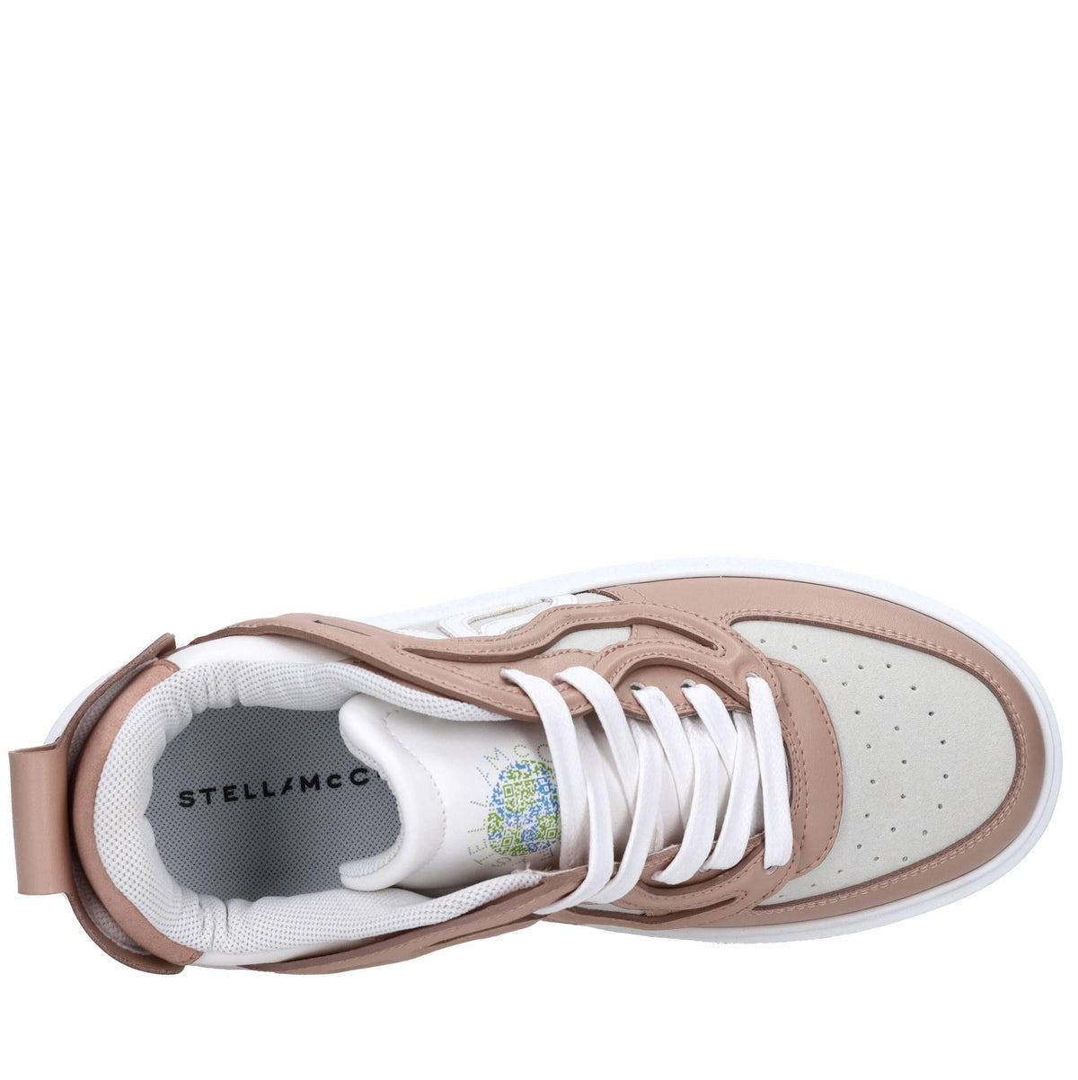 Sneakers in ecopelle e tessuto 