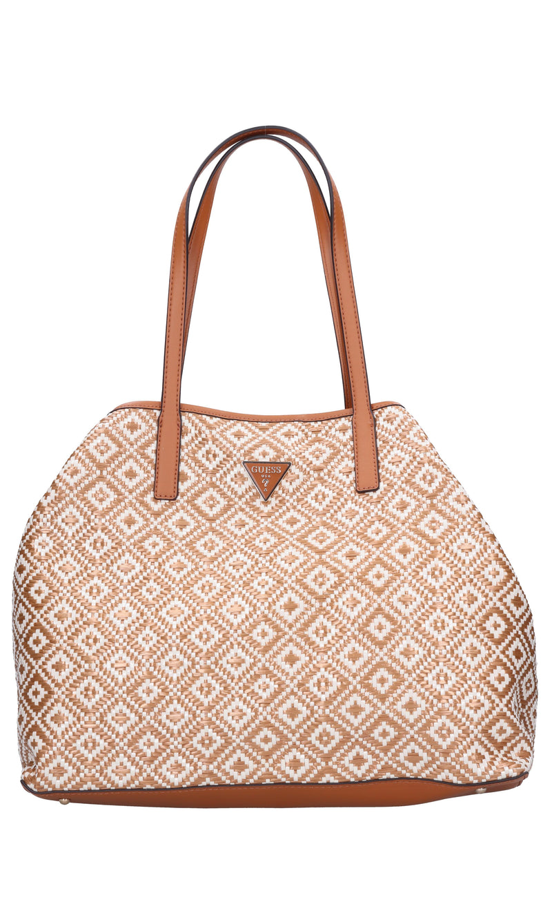 Borsa in ecopelle e rafia 