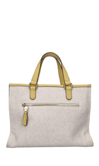 Borsa in tessuto e pelle 