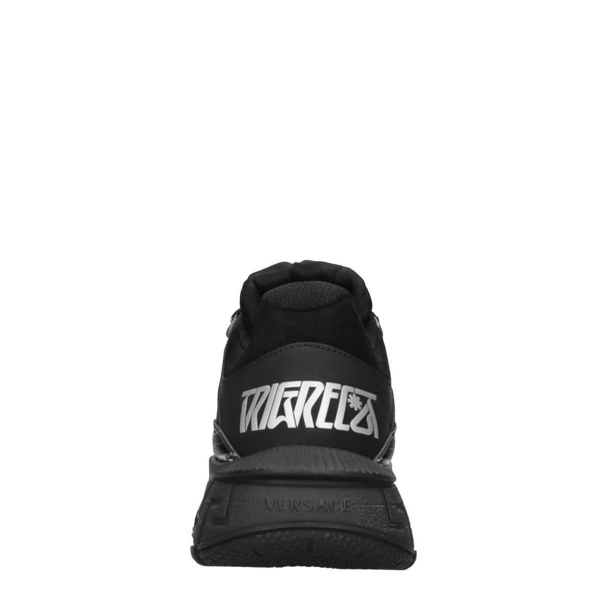 Sneakers in pelle e tessuto 