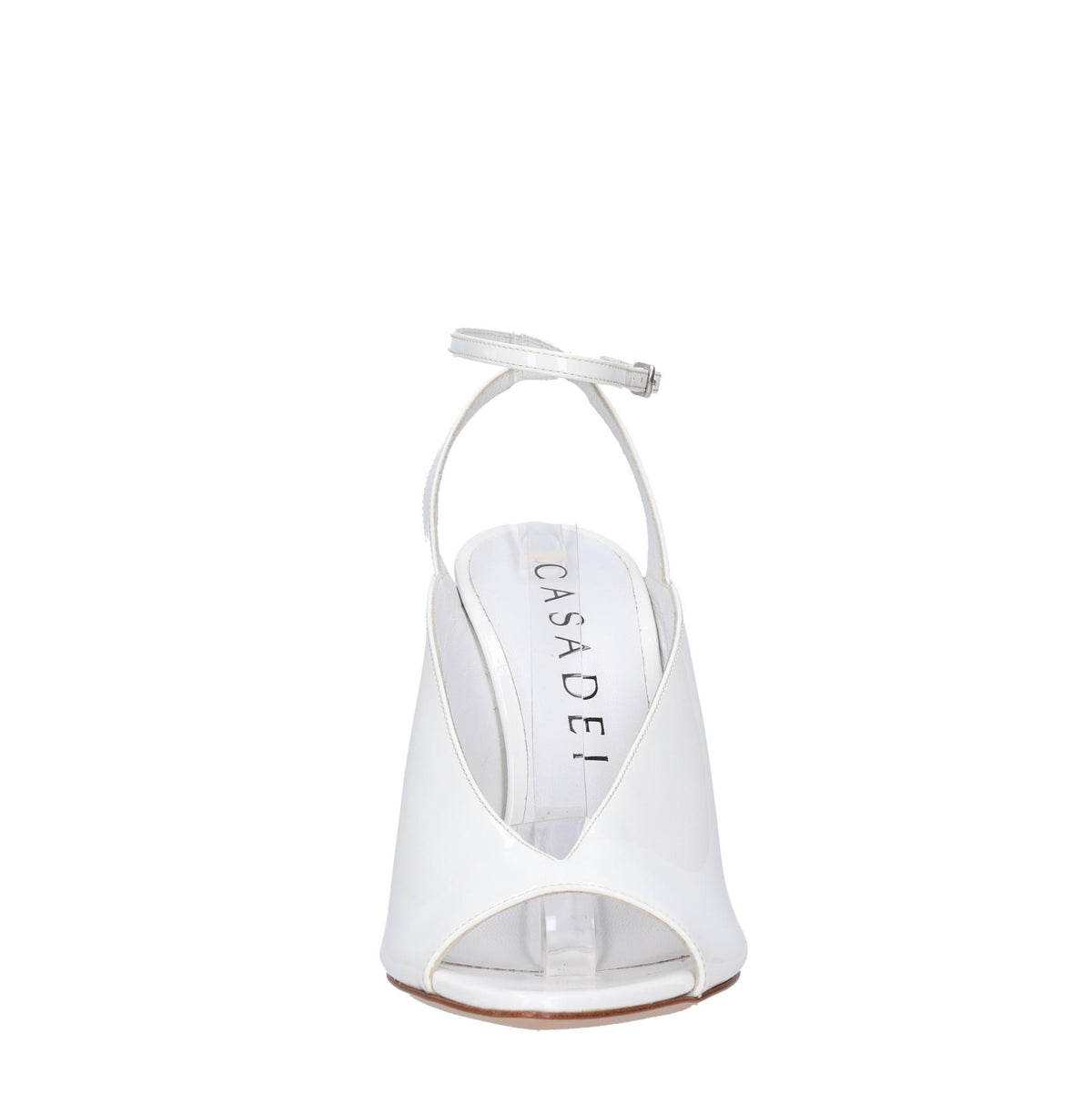 Sandali in vernice e plexi 