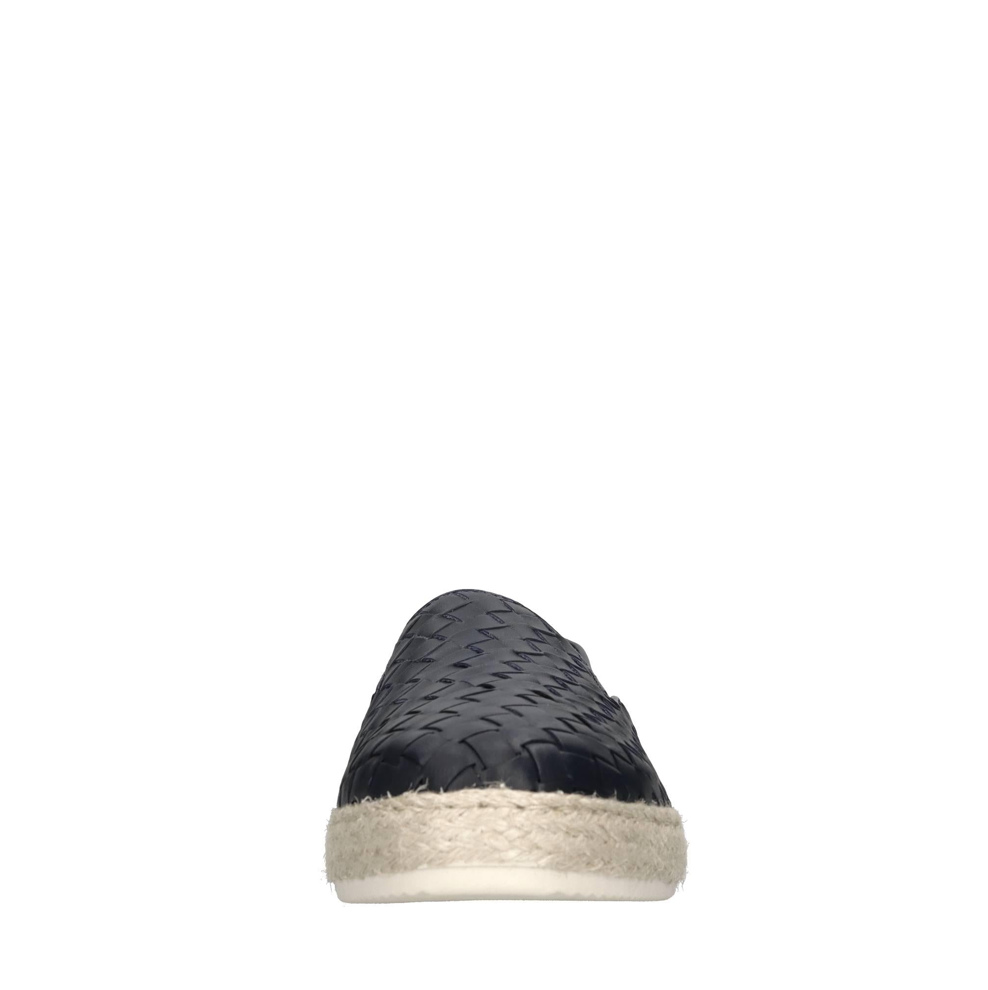 Mocassini espadrillas in pelle e rafia 