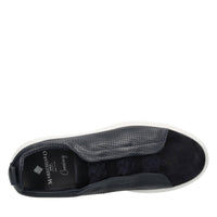 Slip-on in pelle e camoscio 