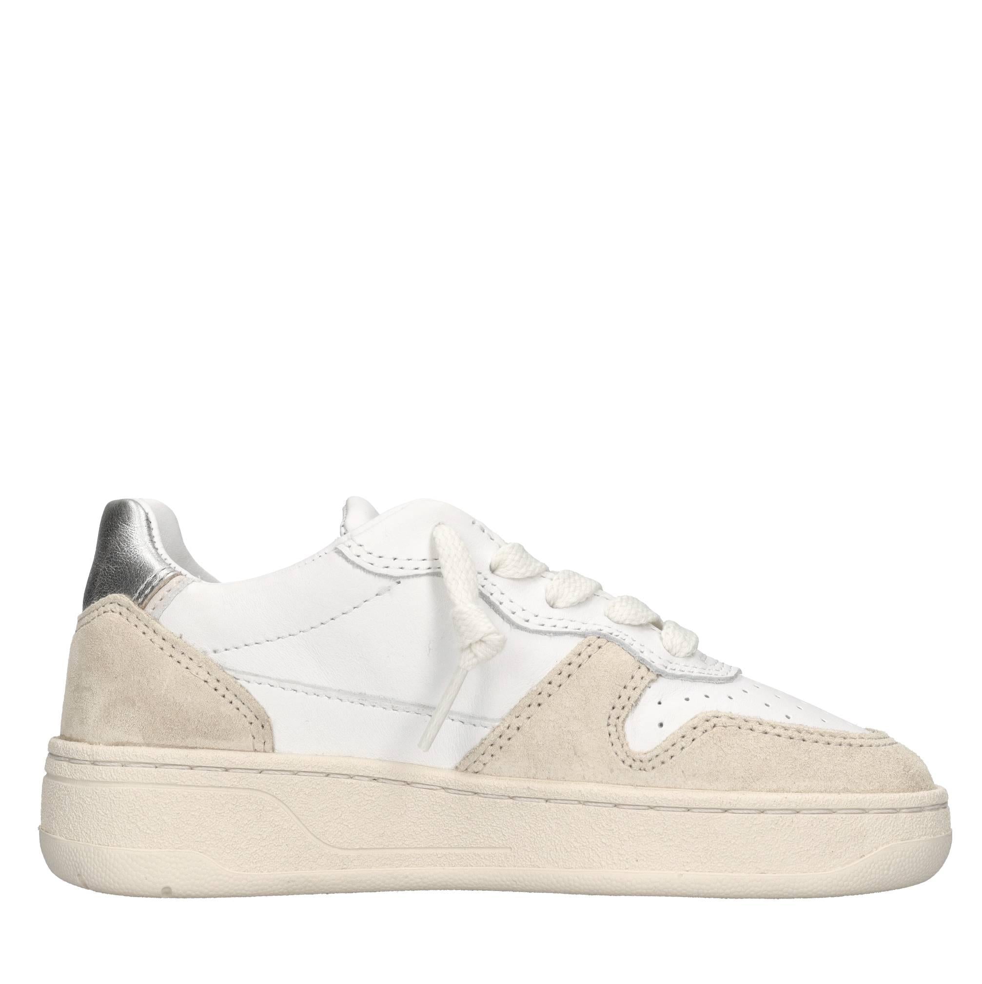 Sneakers in camoscio e pelle 