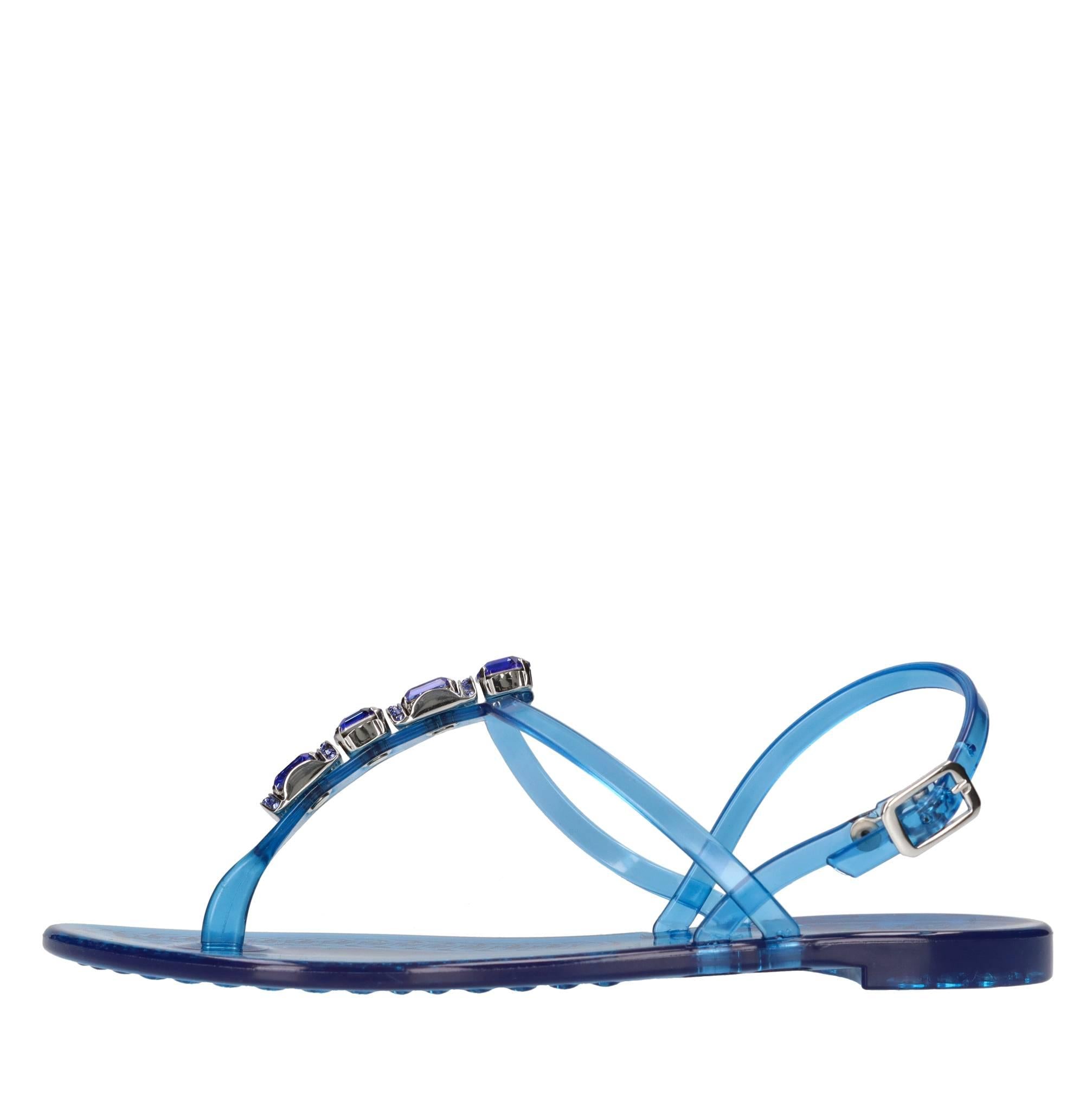 Sandali flat Jelly in PVC  e Swarovski 