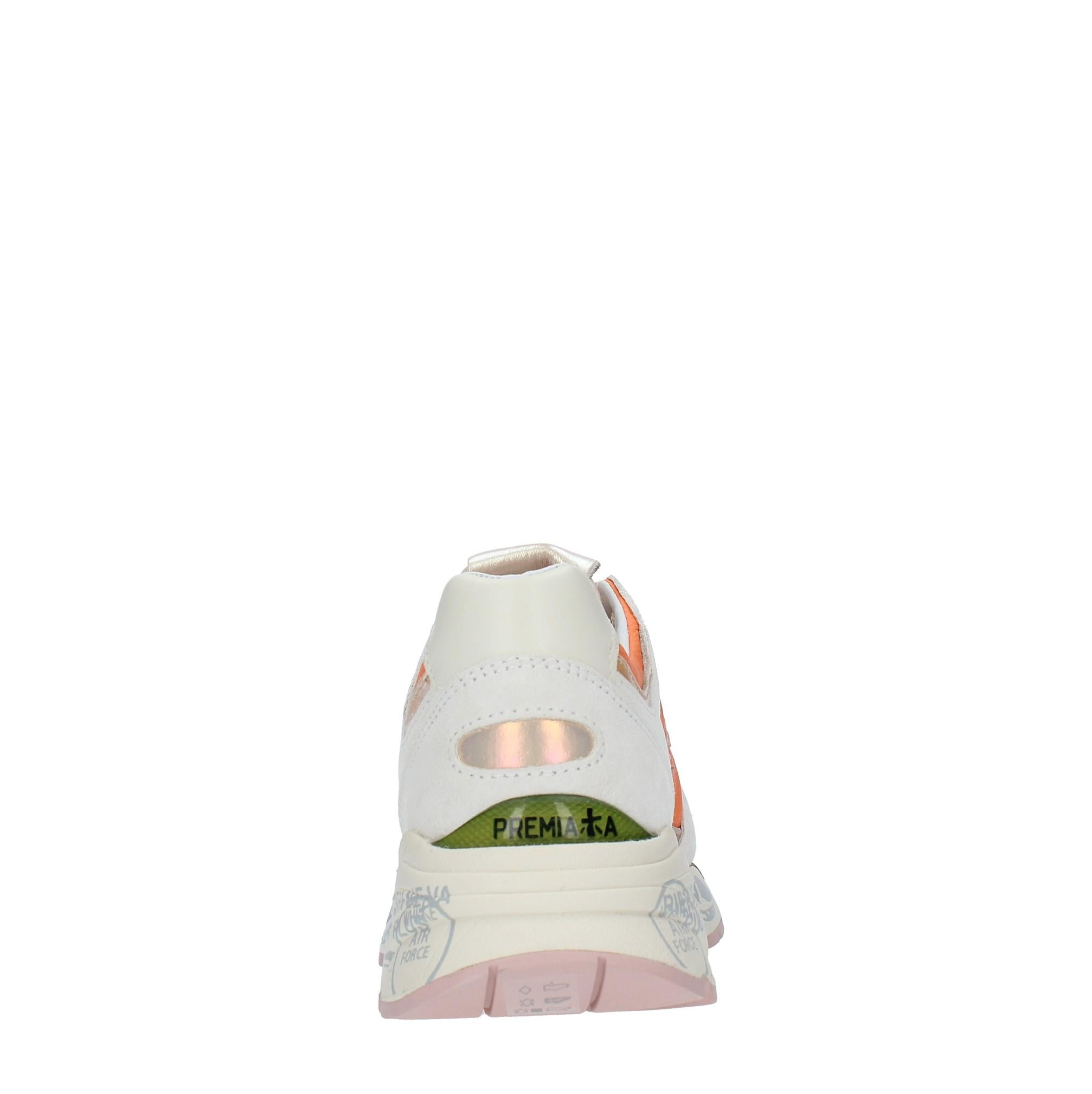 Sneakers in pelle, camoscio e tessuto 