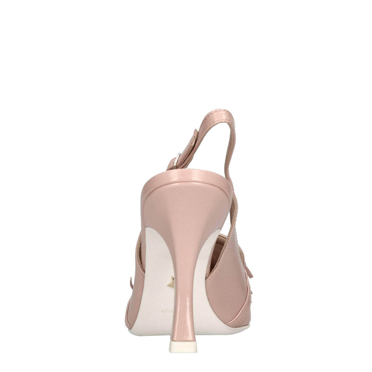 Décolleté slingback in pelle 