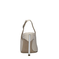 Décolleté slingback blade in pelle 