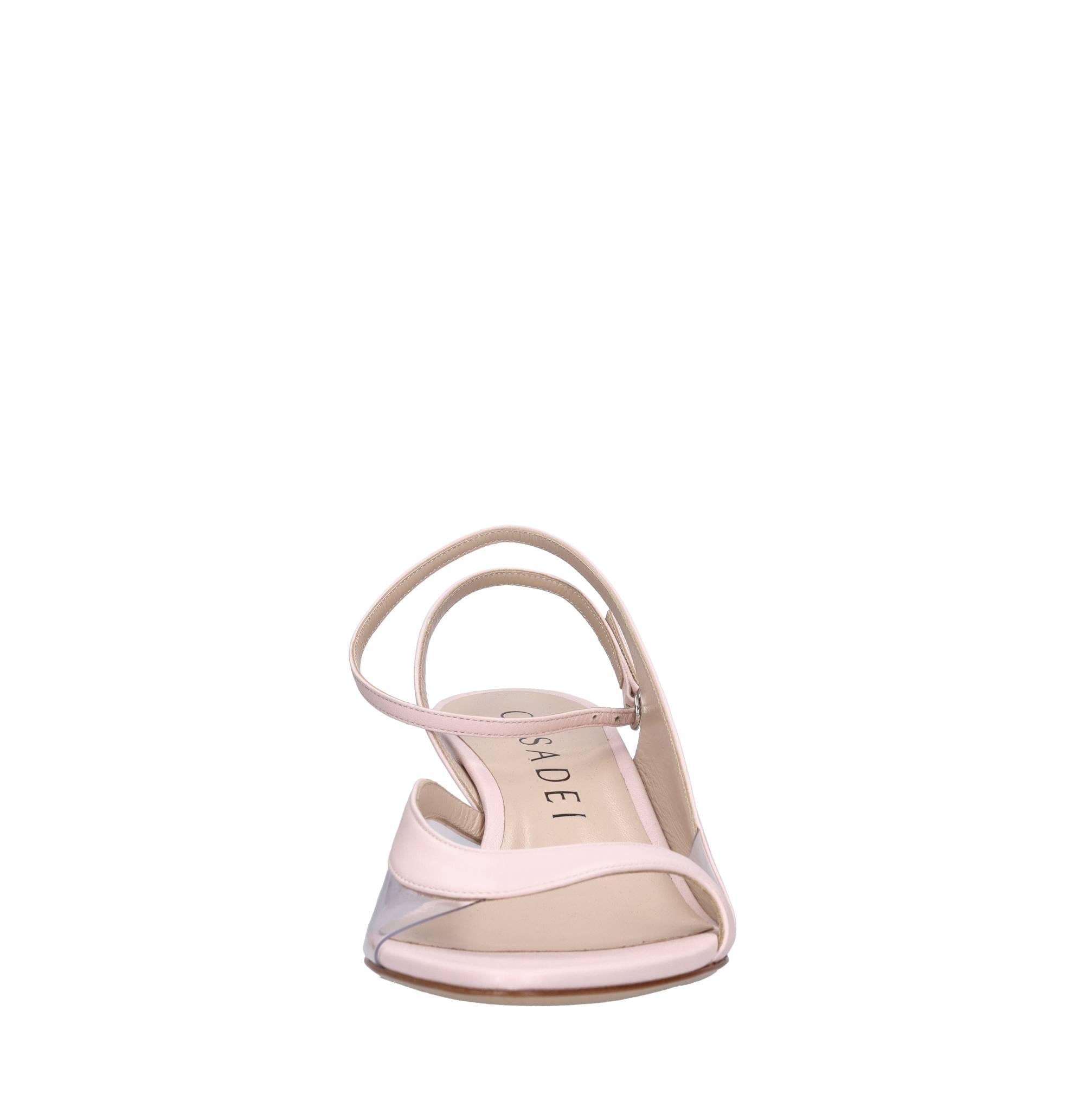 Sandali in pelle e plexy 