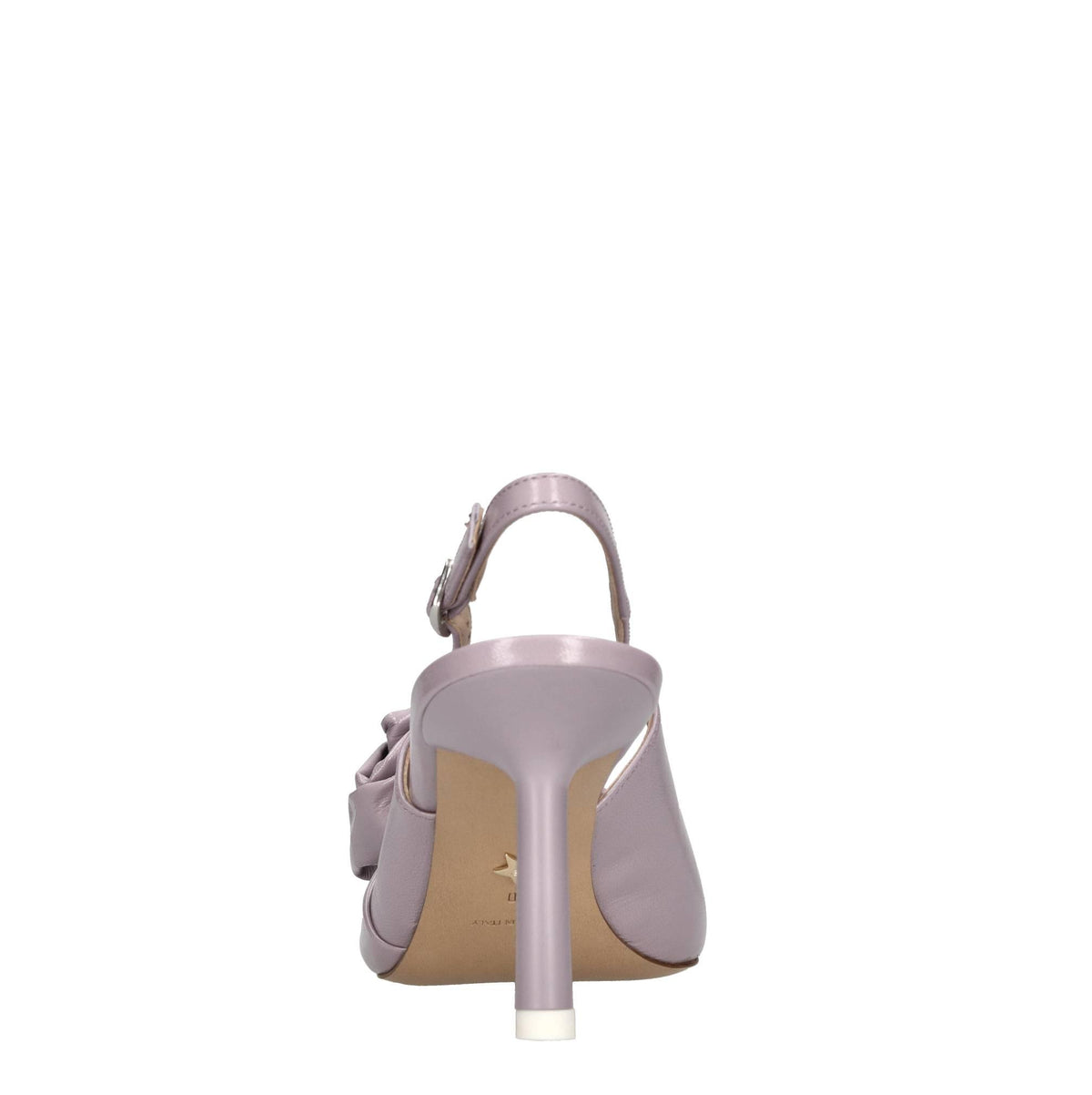 Décolleté slingback in pelle 