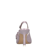 Décolleté slingback in pelle 