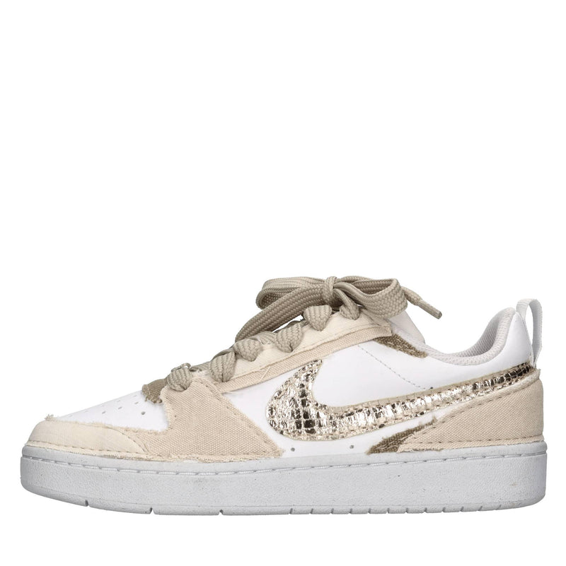 Sneakers in ecopelle e tessuto 