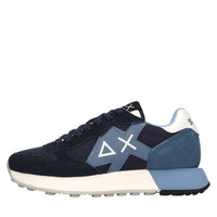 Sneakers in pelle tessuto ed ecopelle 