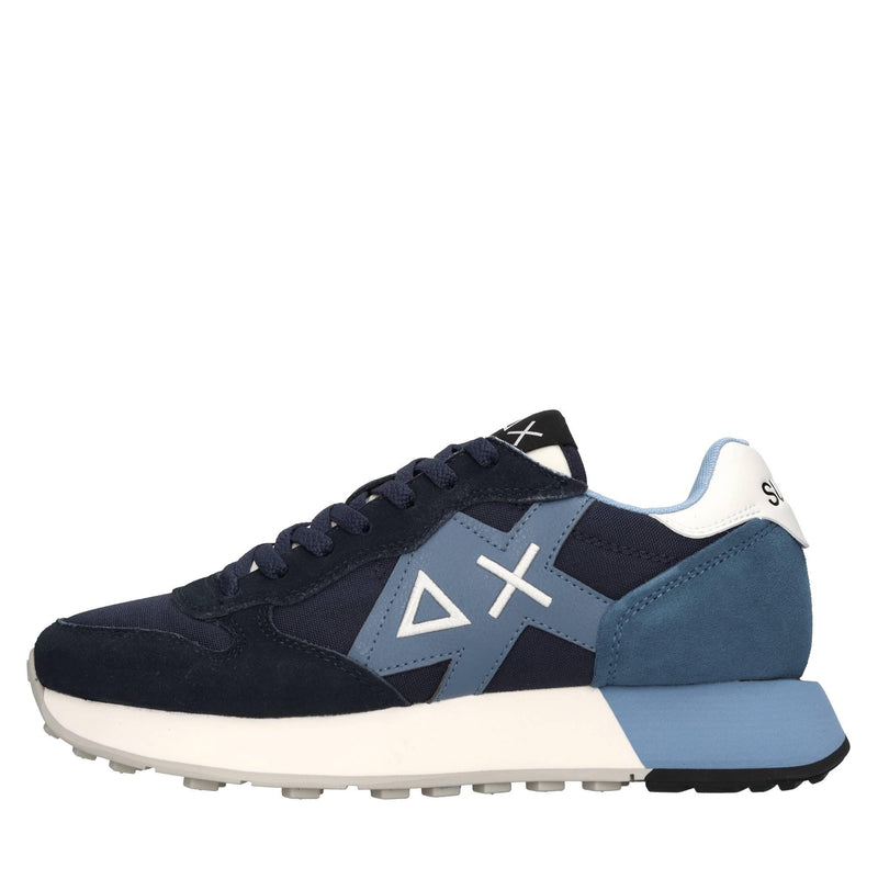 Sneakers in pelle tessuto ed ecopelle 