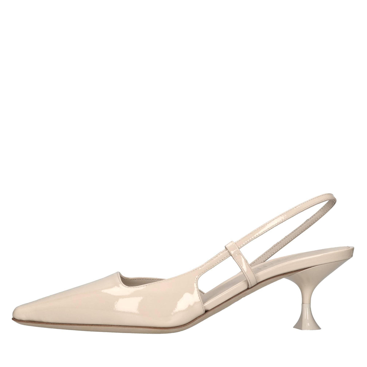 Décolleté slingback in vernice 