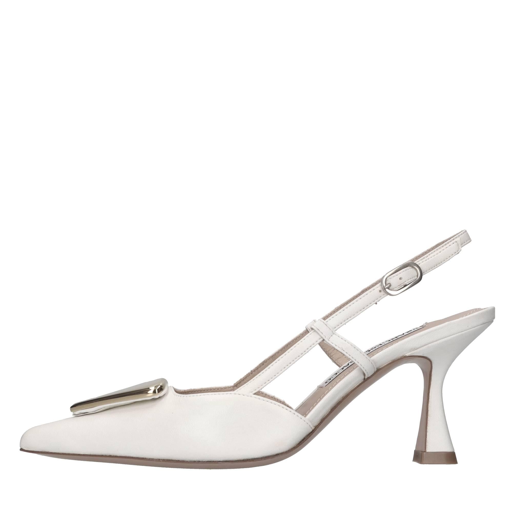 Décolleté slingback in pelle 