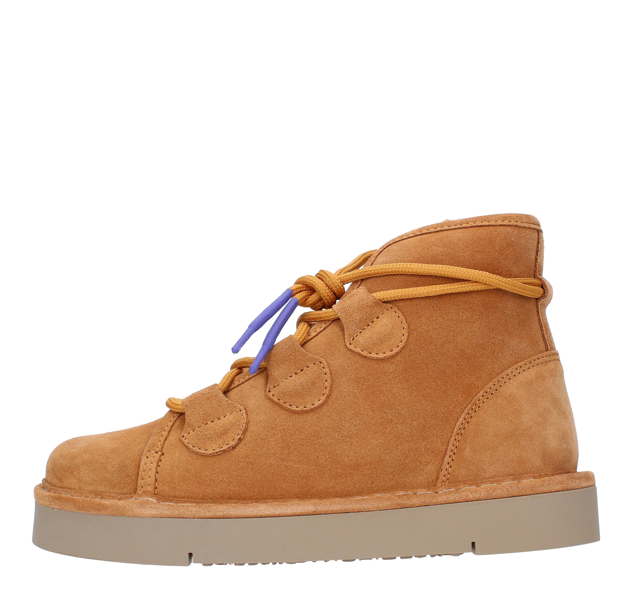 Polacchine P67 ANKLE BOOT PANCHIC in camoscio e ecopelliccia 