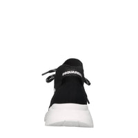 Sneakers in pelle e tessuto 