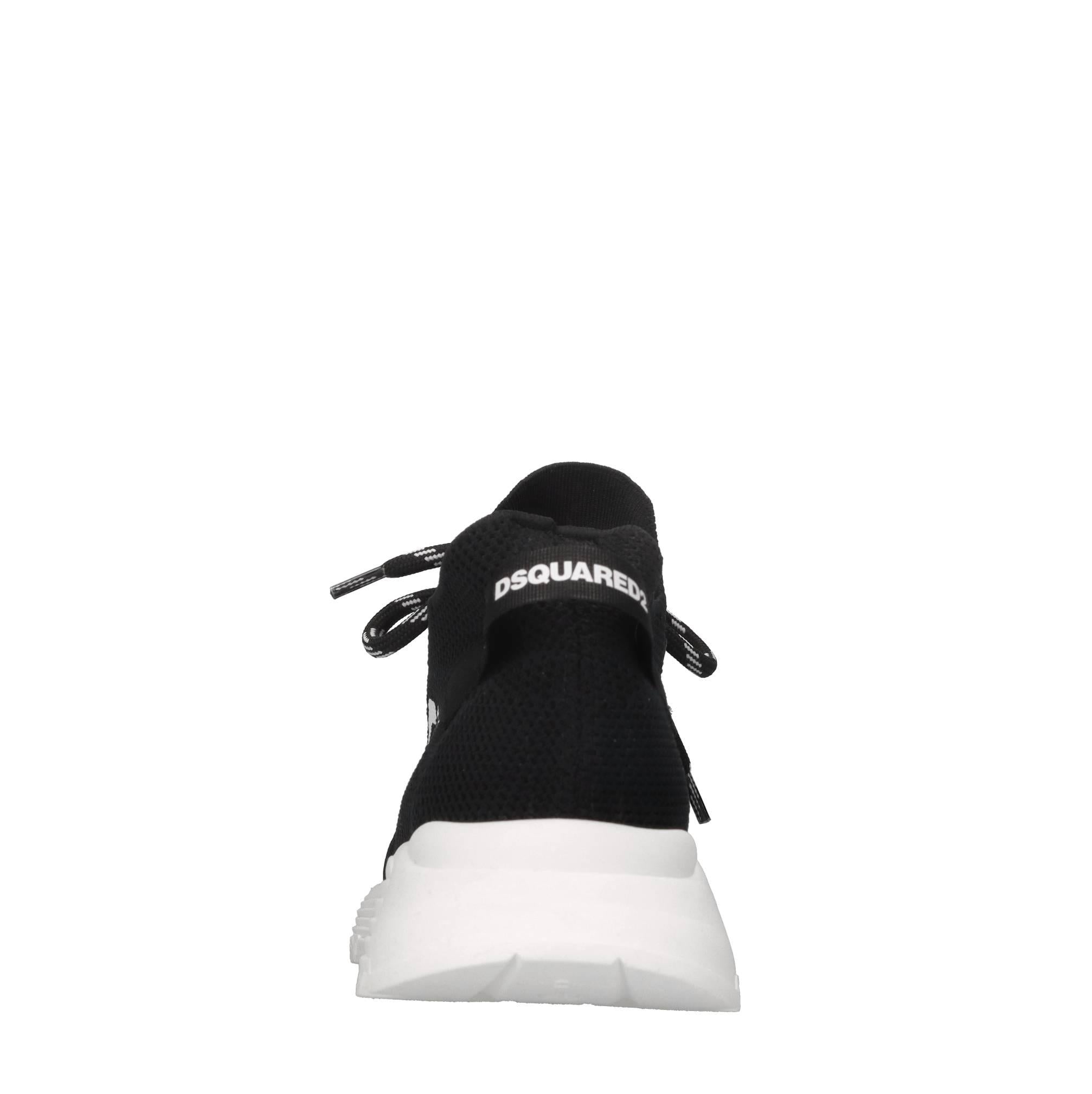 Sneakers in pelle e tessuto 