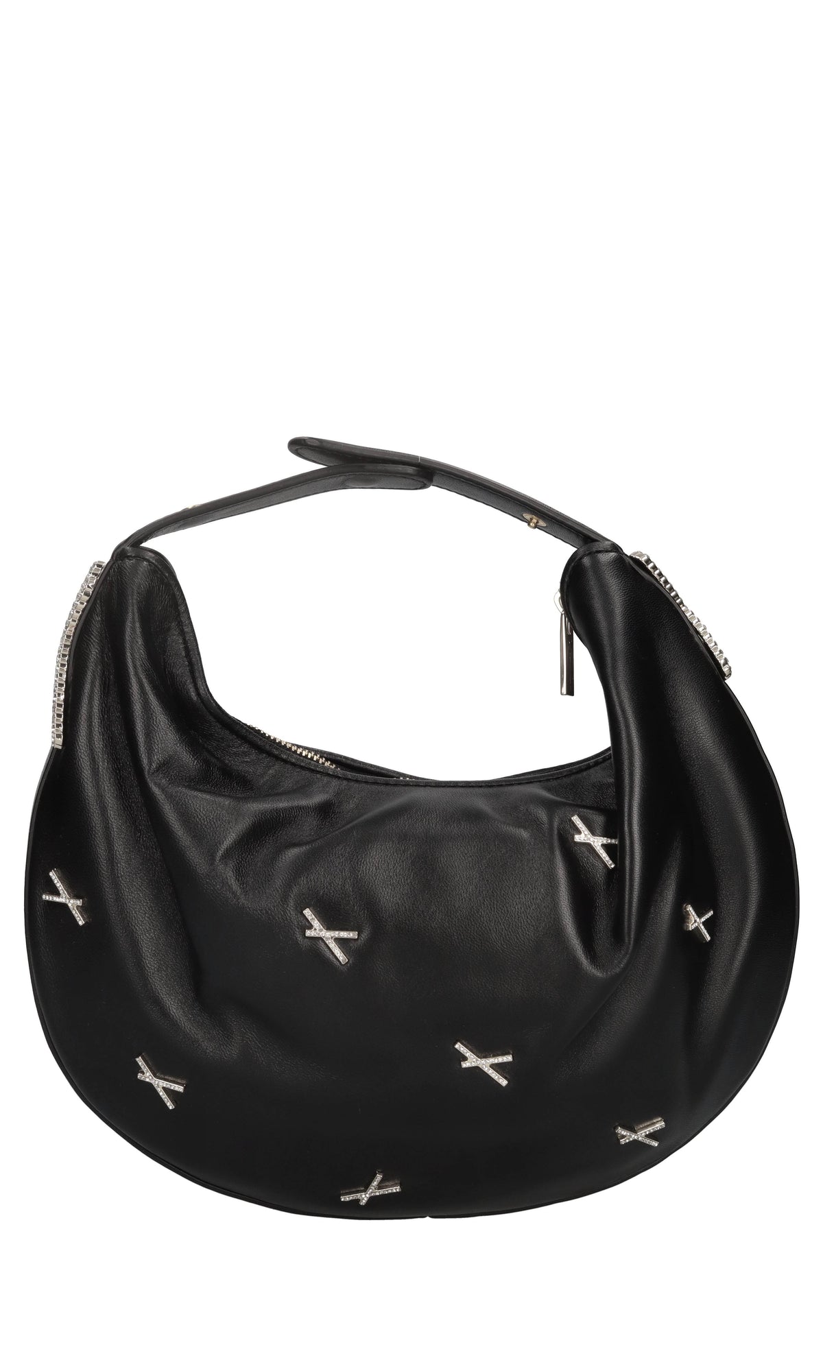 Borsa Fortune in pelle e strass 