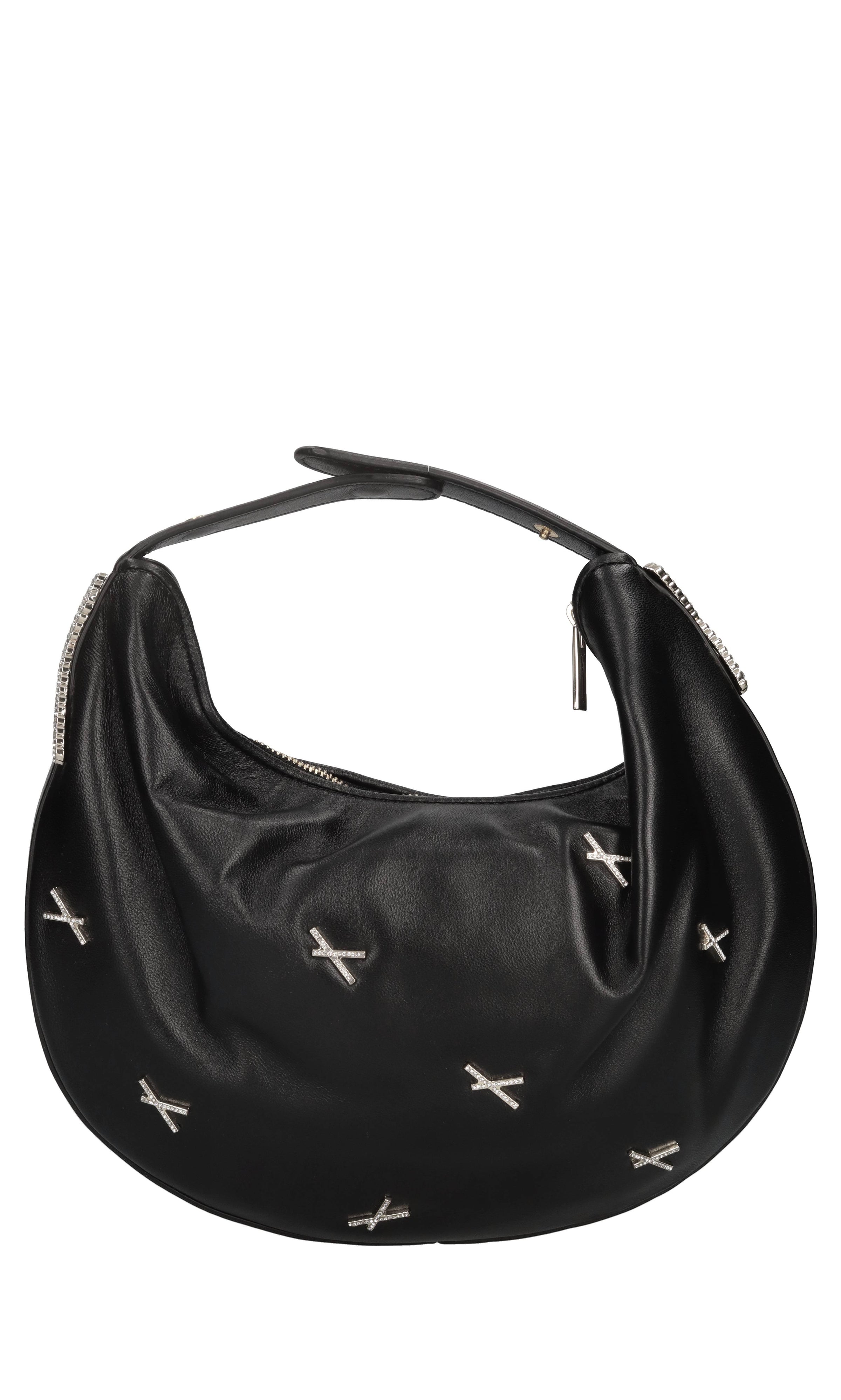 Borsa Fortune in pelle e strass 