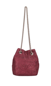 Borsa in tessuto e brillantini 