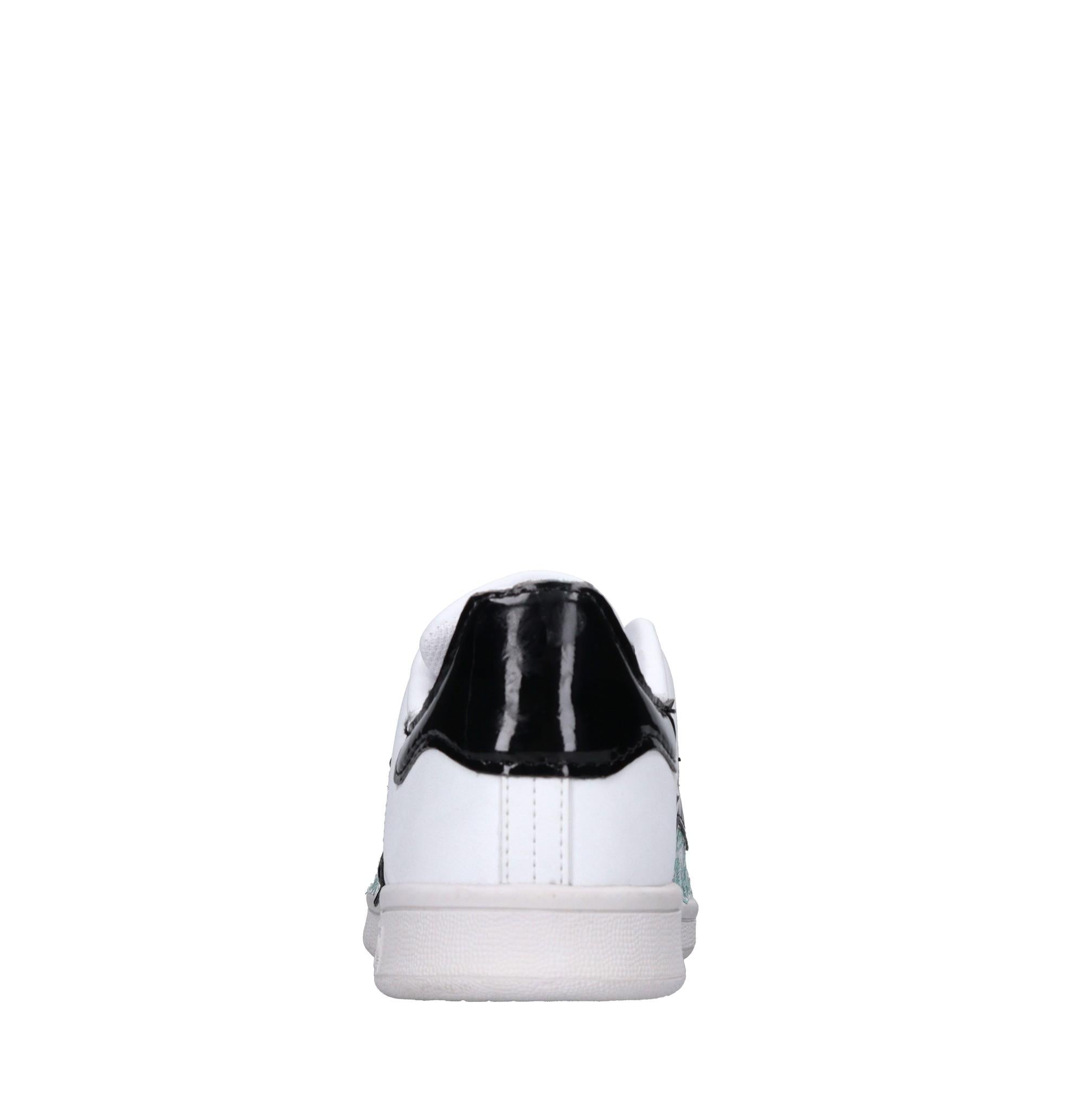 Sneakers in ecopelle, tessuto e paillettes 