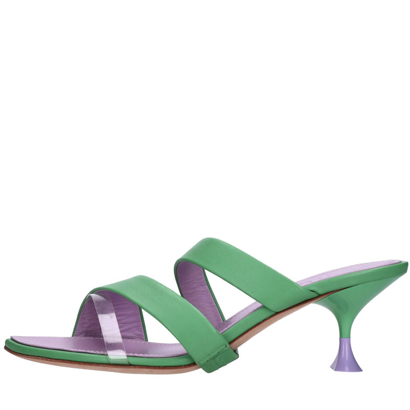 Mules Mikonos in pelle 