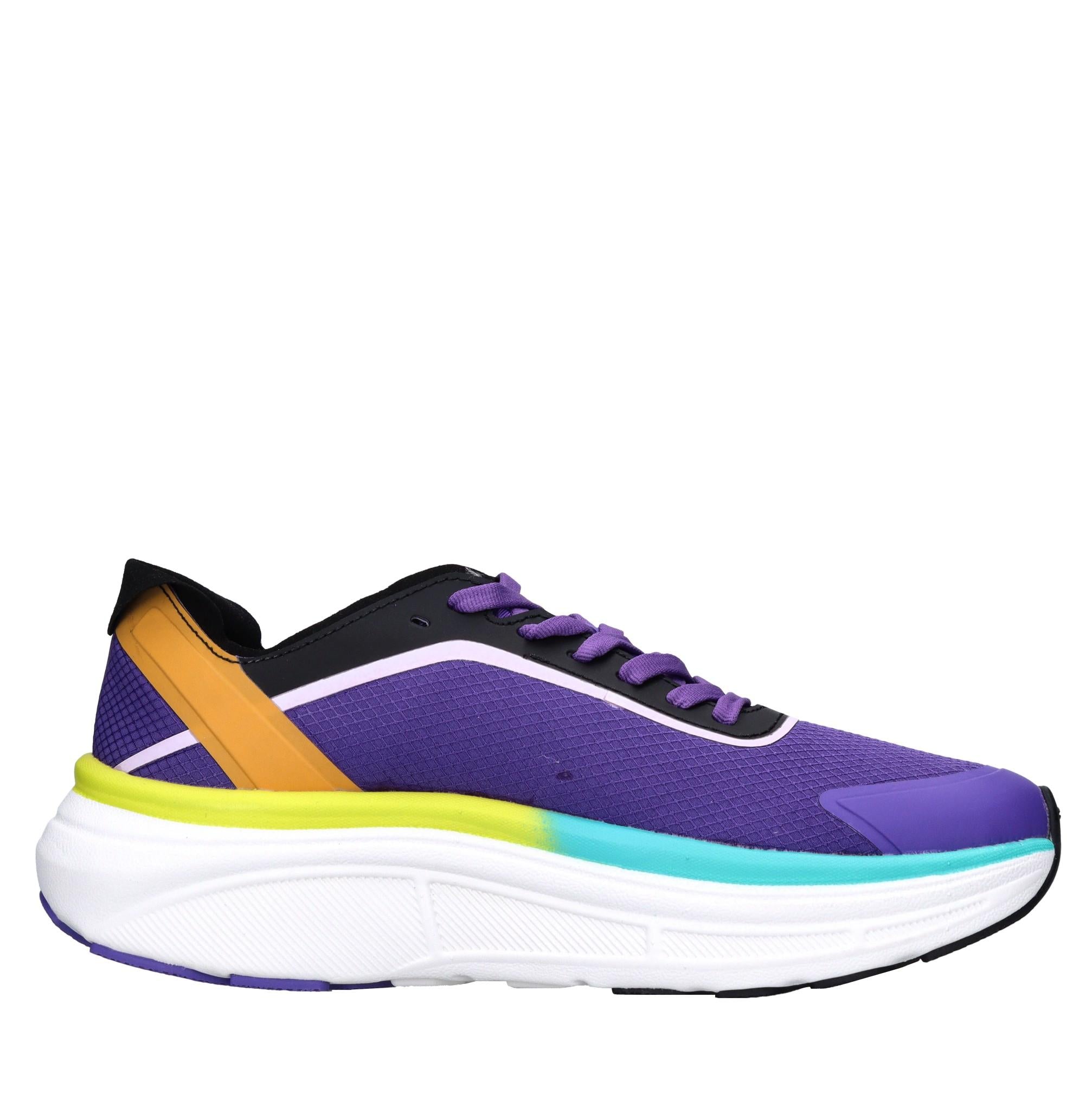 Sneakers in ecopelle e tessuto 