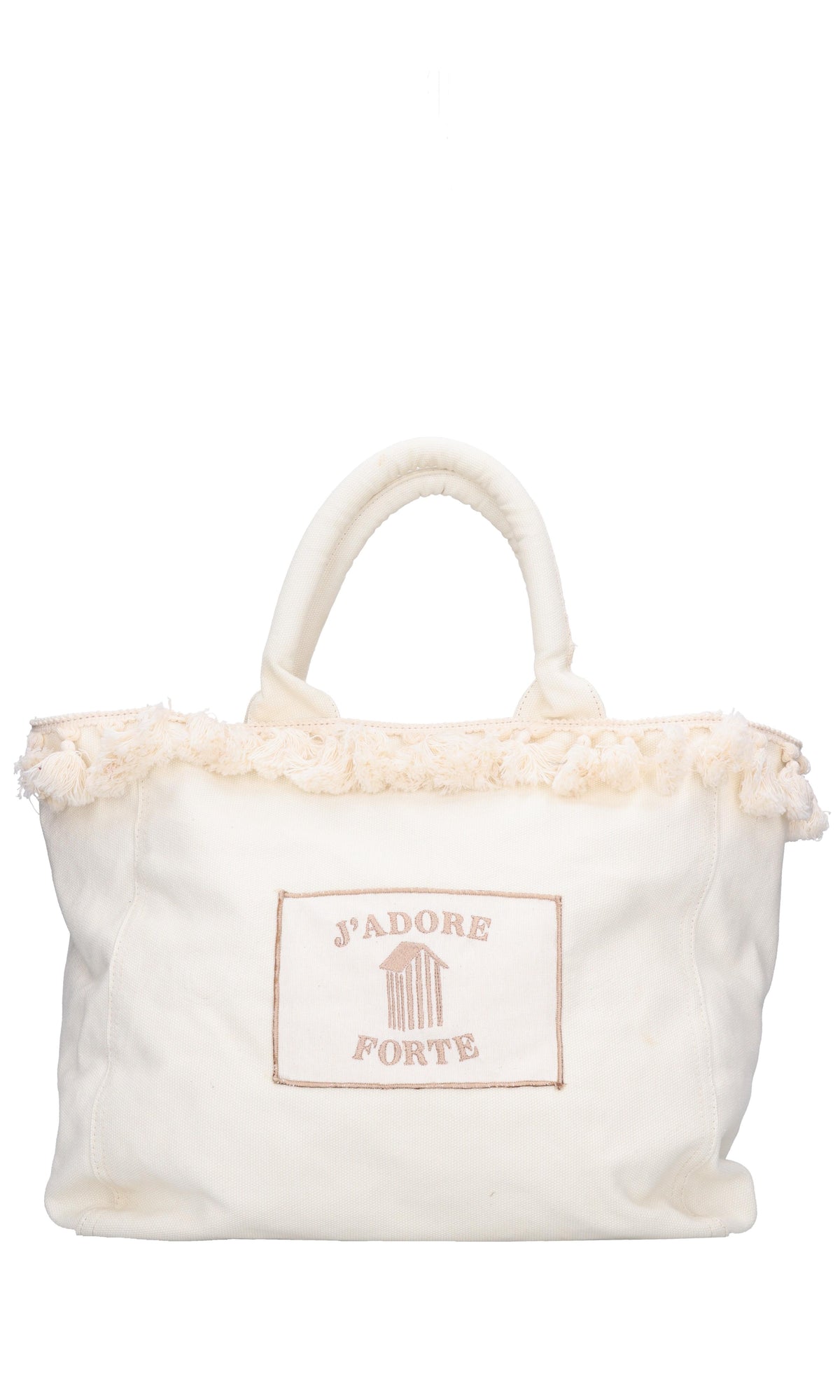 Shopping bag in canvas con nappine. 