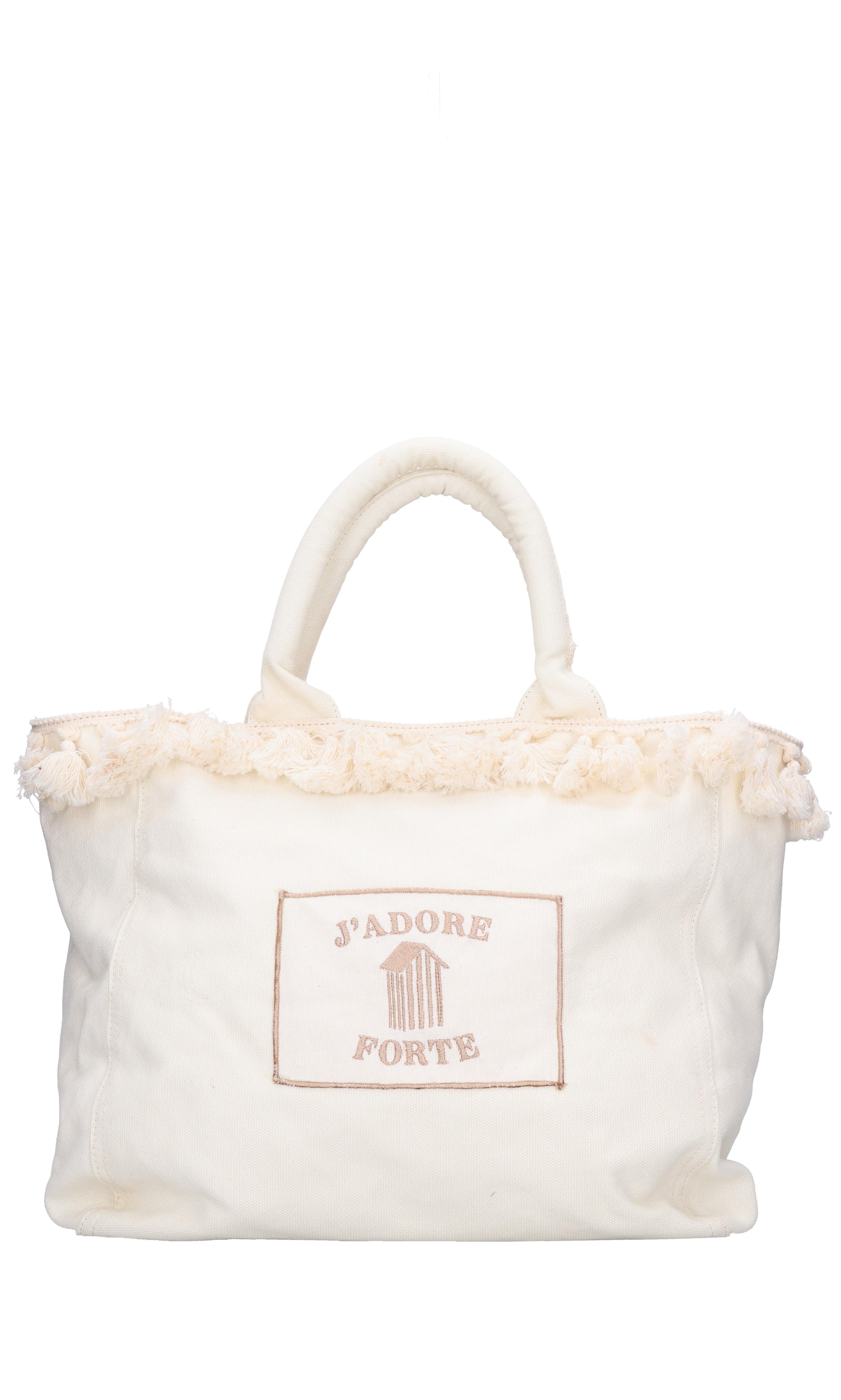 Shopping bag in canvas con nappine. 