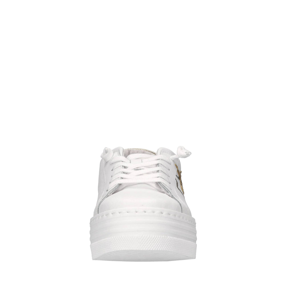 Sneakers in pelle e glitter 