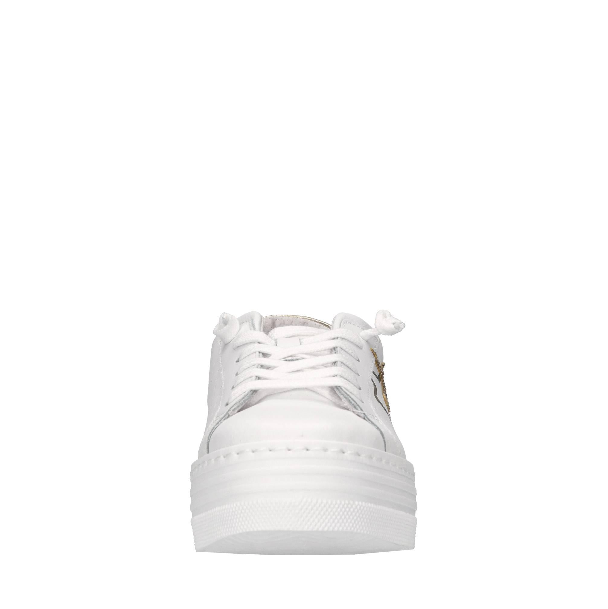 Sneakers in pelle e glitter 