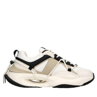 Sneakers in camoscio, ecopelle e tessuto 